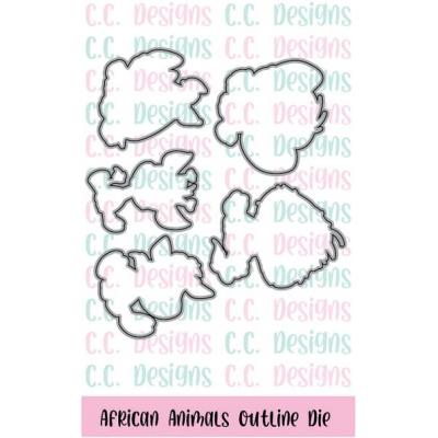 C.C. Designs Outline Die - African Animal